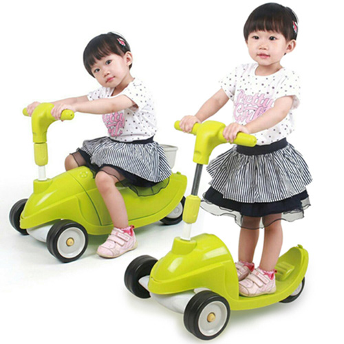 寶貝樂精選 伴你行滑板車加學步車-綠色