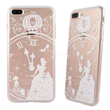 【Disney】迪士尼iPhone 7 Plus金蒔繪5.5雙料保護殼-仙杜瑞拉/米奇米妮