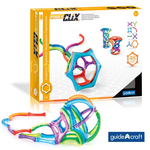 GuidecraftPowerClix®磁力片 有機組合48件套 G9431