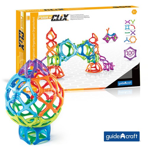 GuidecraftPowerClix®磁力片 有機組合100件套 G9433