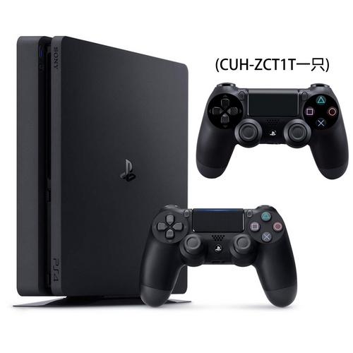 SONY PS4 2017 500G+原廠黑手把(ZCT1T)乙支+DOBE雙手充 極致黑