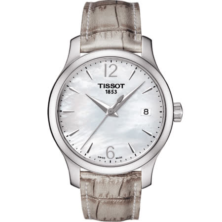tissot 天梭 tradition 大三针石英女表-珍珠贝/33mm t0632101711700