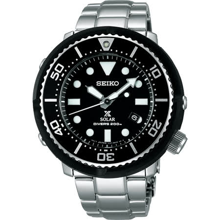SEIKO 精工 Prospex SCUBA 鮪魚罐頭太陽能限量腕錶 V147-0AX0D(SBDN021J)