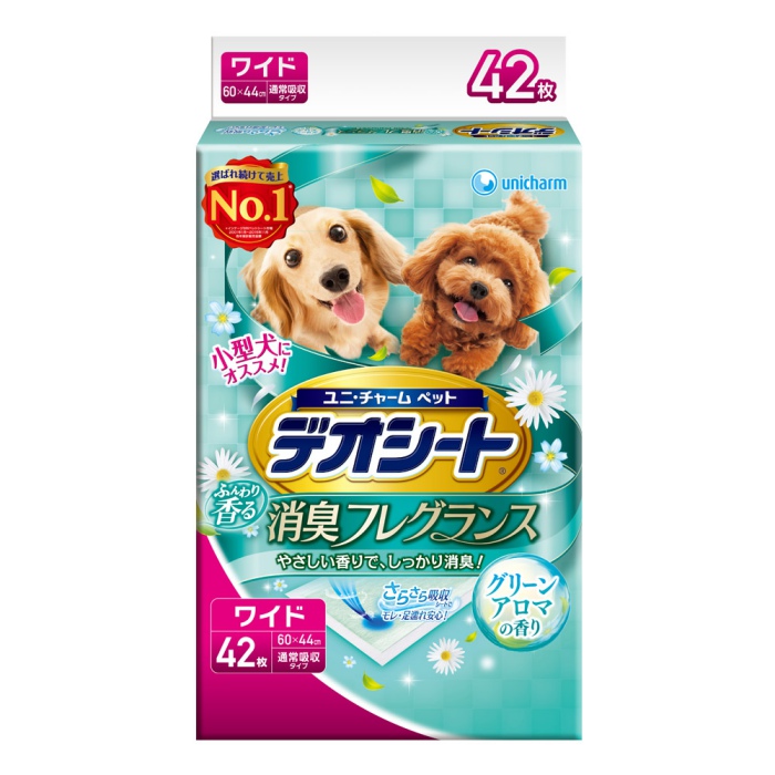 日本Unicharm消臭大師 森林香狗尿墊 (尺寸M｜LL)(2包/組)