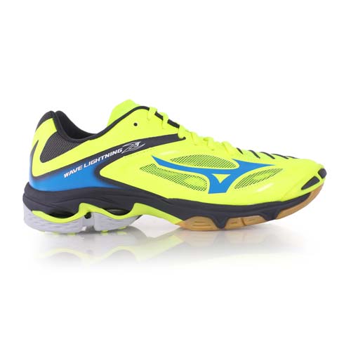 (男) MIZUNO WAVE LIGHTNING Z3 排球鞋-美津濃 螢光黃藍
