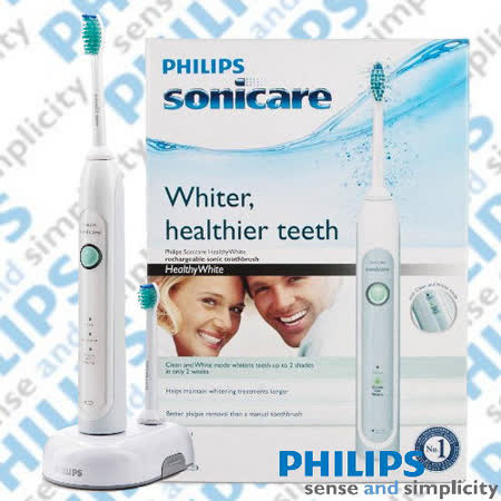 【飛利浦 PHILIPS】 Sonicare Healthy White 音波震動牙刷 HX6711 (加贈專用刷頭3入)