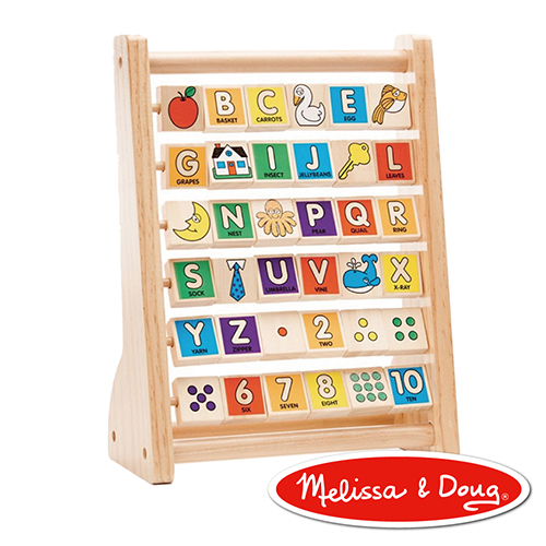 美國瑪莉莎 Melissa & Doug 益智遊戲 - 英文數字翻轉學習架