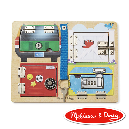 美國瑪莉莎 Melissa & Doug 益智遊戲 - 門鎖遊戲板