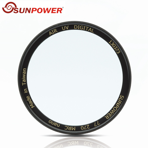 SUNPOWER AIR UV 49mm 超薄銅框 鈦元素 鏡片 濾鏡 保護鏡(49,湧蓮公司貨)