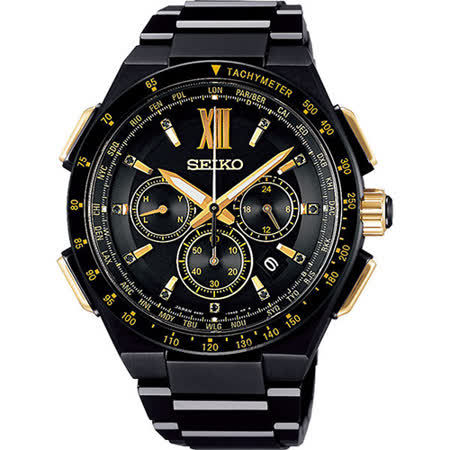 SEIKO Brightz 太陽能電波限量腕錶-43mm 8B92-0AG0SD(SAGA212J)