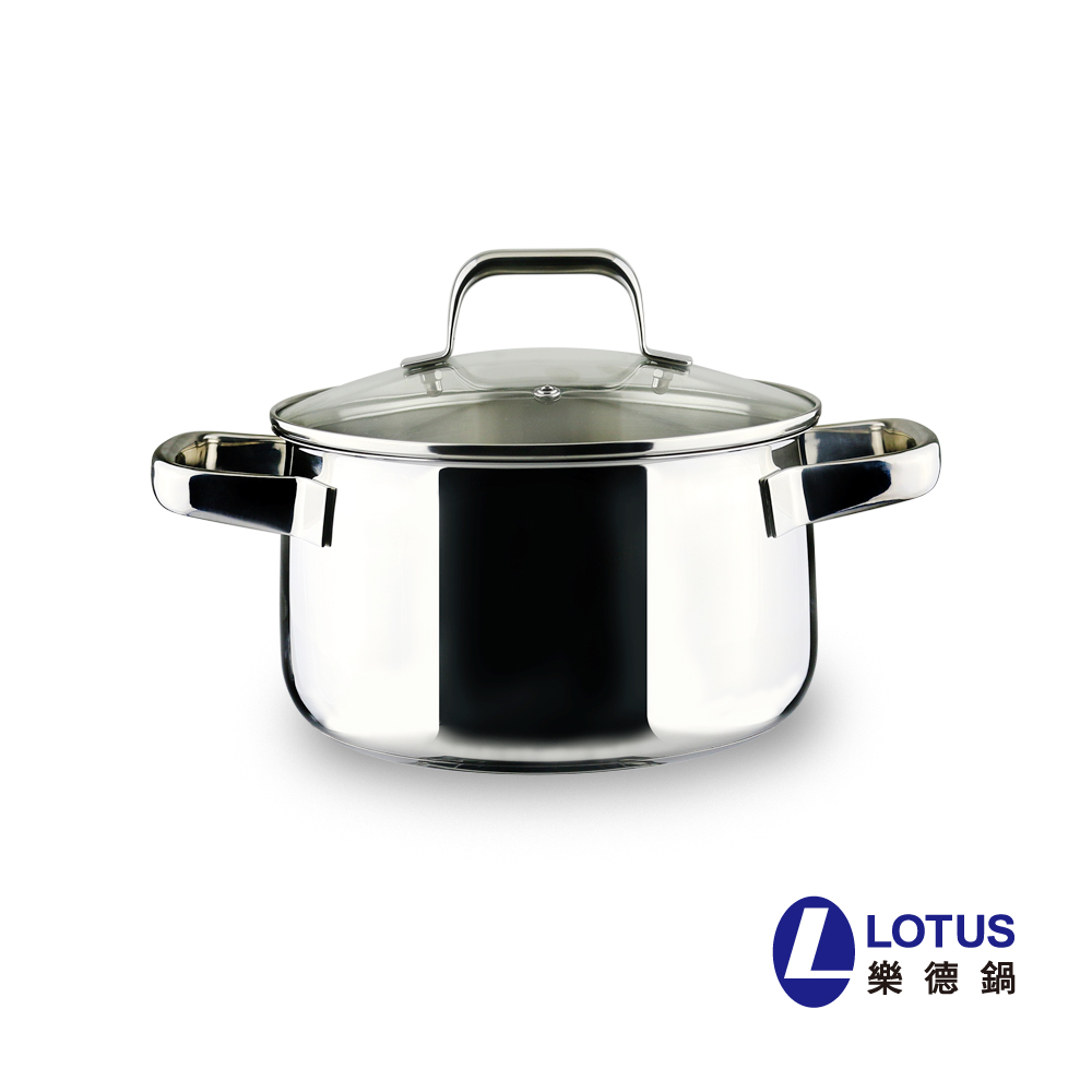 【LOTUS樂德鍋】倍麗鮮味雙耳湯鍋22cm