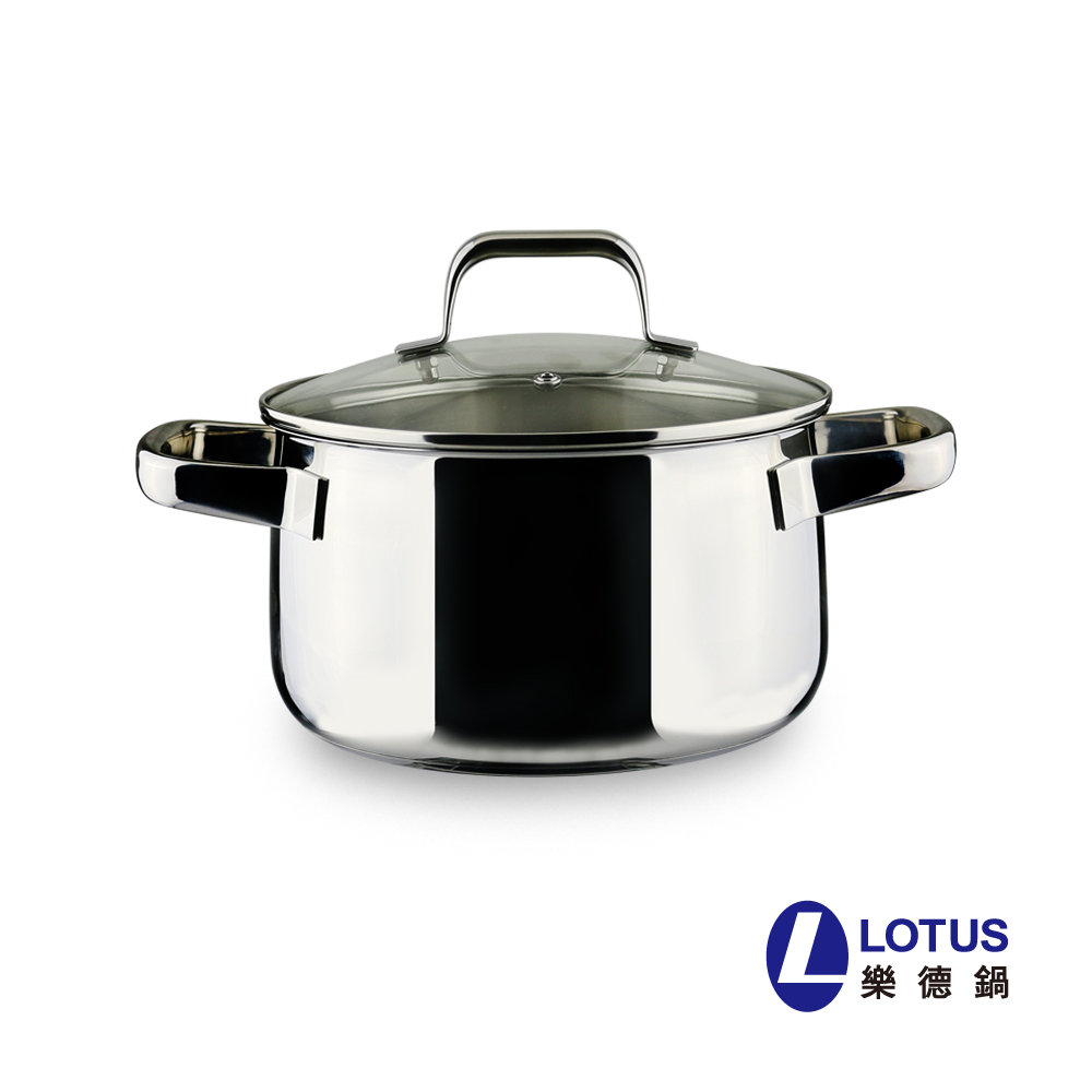 【LOTUS樂德鍋】倍麗鮮味雙耳湯鍋24cm