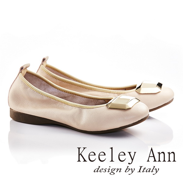 Keeley Ann
全真皮軟墊平底娃娃鞋