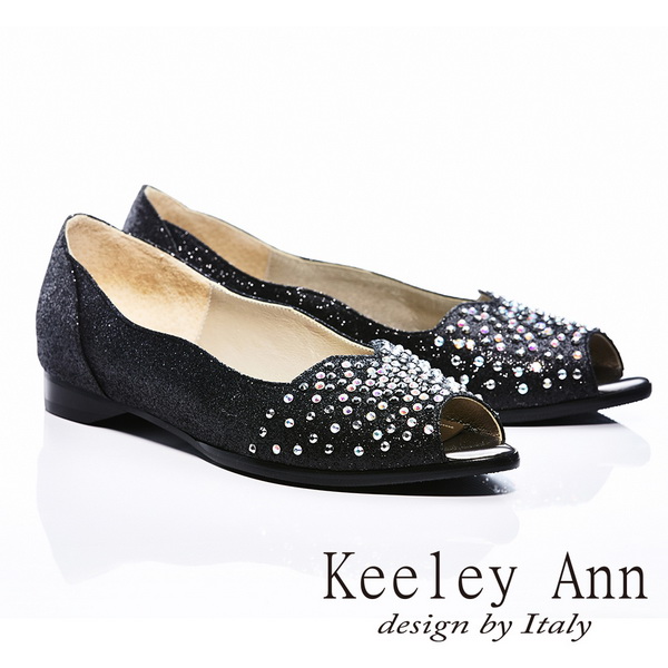 Keeley Ann
鑲鑽質感魚口平底鞋