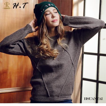 玄太(灰)
簡約寬鬆造型織紋毛衣