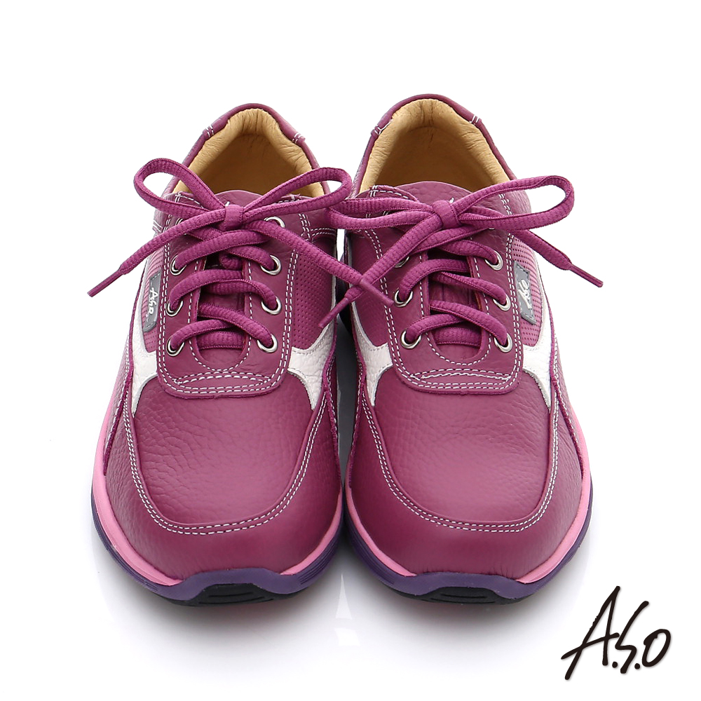 s.o 活力微笑 轻漾弹力劲步女鞋(桃红)