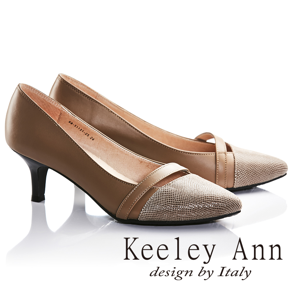 Keeley Ann
OL全真皮細跟中跟鞋