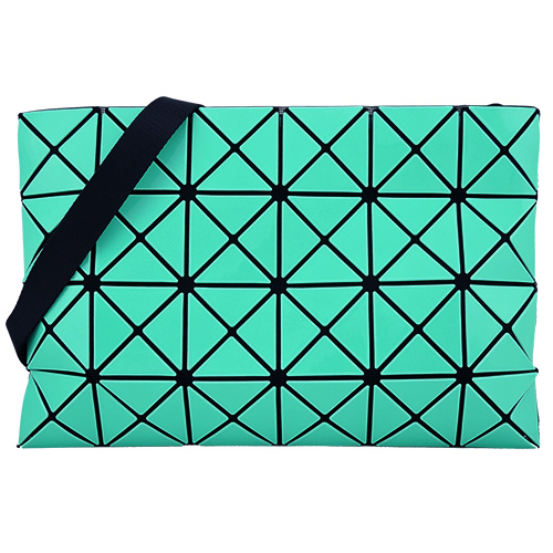 ISSEY MIYAKE 三宅一生BAOBAO方格4x6斜背包(大/湖水綠)