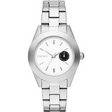 DKNY《紐約時尚 美式風格 》36mm(銀)日期顯示個性女款 NY2130