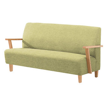 at home-维也纳本色绿皮三人沙发