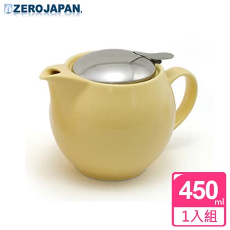 【ZERO JAPAN】典藏陶瓷不鏽鋼蓋壺(香蕉黃)450cc