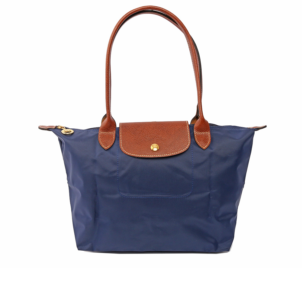 LONGCHAMP 長把S號摺疊水餃包 (海軍藍)