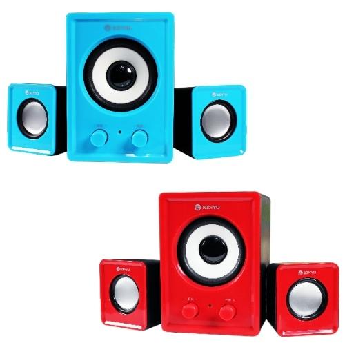 KINYO 【音樂大師】魅力肆色USB 2.1立體擴大喇叭 US-179