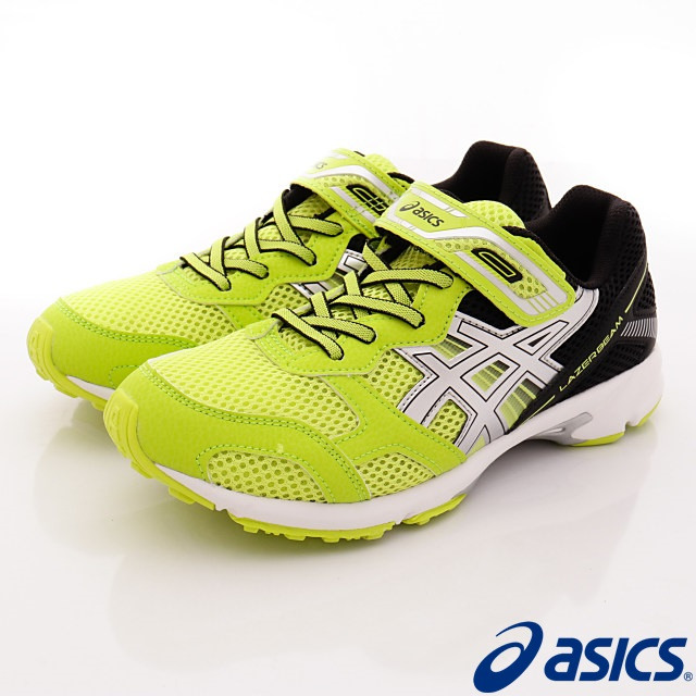 日本asics亞瑟士-流線透氣運動款-(C728N-8993黃黑-19~24.5cm)