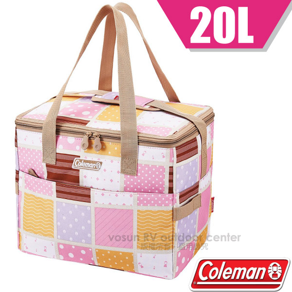 【美國 Coleman】20L 保冷手提袋.保冷袋.保冰袋.便當袋.野餐袋.軟式行動冰箱/露營.保溫.買菜.保鮮.烤肉.郊遊.釣魚.遠足/CM-27230 桃紅