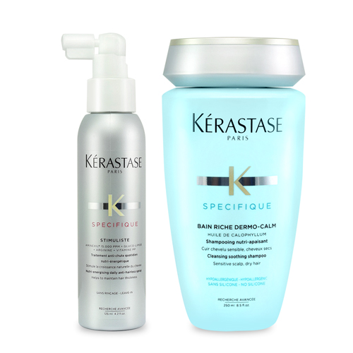 KERASTASE卡詩 特潤呵護呼吸組(特潤舒活髮浴250ml+α胺基酸頭皮全能精華125ml)