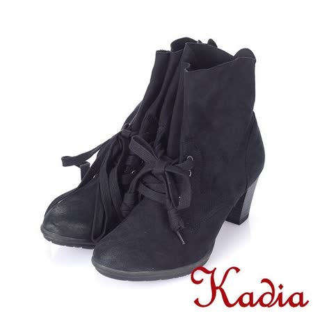 Kadia
率性自然繫帶中跟短靴