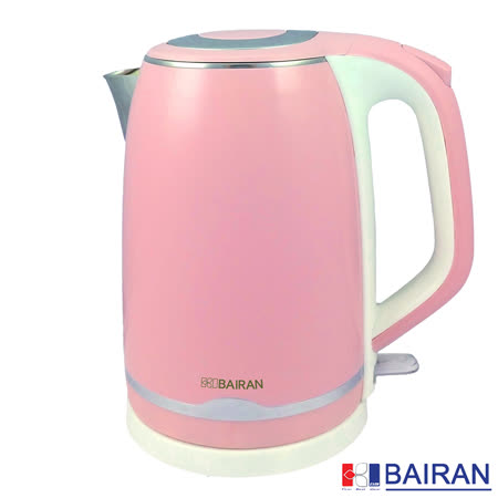 白朗BAIRAN雙層防燙
2L不鏽鋼快煮壺