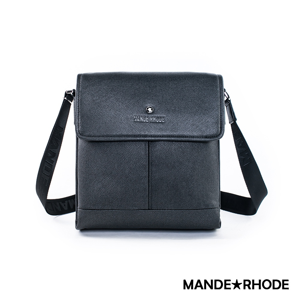 MANDE RHODE - 里米尼LM-A - 硬挺十字紋三層側背包 - 20886