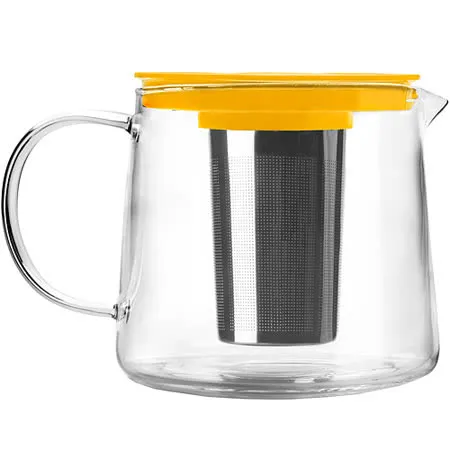 《ibili》玻璃濾茶壺(黃1500ml) | 泡茶 下午茶 茶具