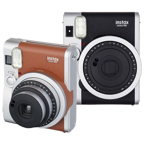 FUJIFILM instax mini 90馬上看經典復古拍立得相機(公司貨)★加送卡通底片2盒(款式隨機)+拍立得相冊(馬卡龍系列64張)★