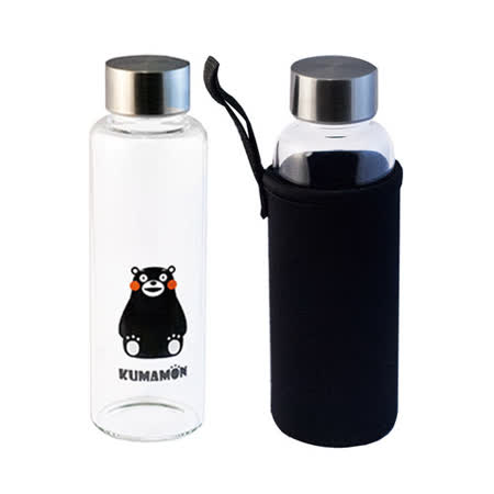 Kumamon 酷ma萌玻璃水壺2入380ml Friday購物