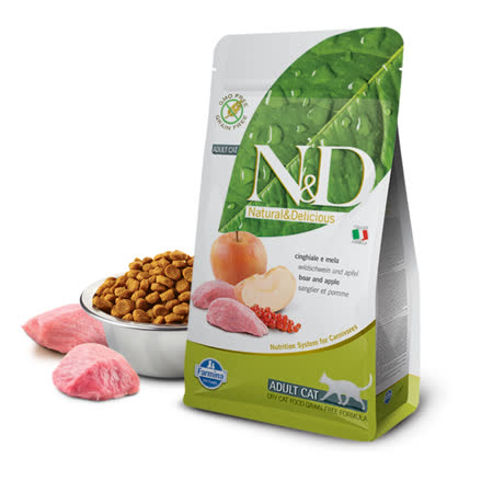 法米納Farmina-
挑嘴成貓-野豬蘋果5kg