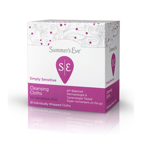美國Summers Eve 私密柔濕巾【敏感肌膚】16入