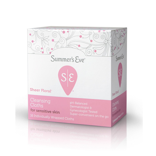 美國Summers Eve 私密柔濕巾【敏感淡花香】16入