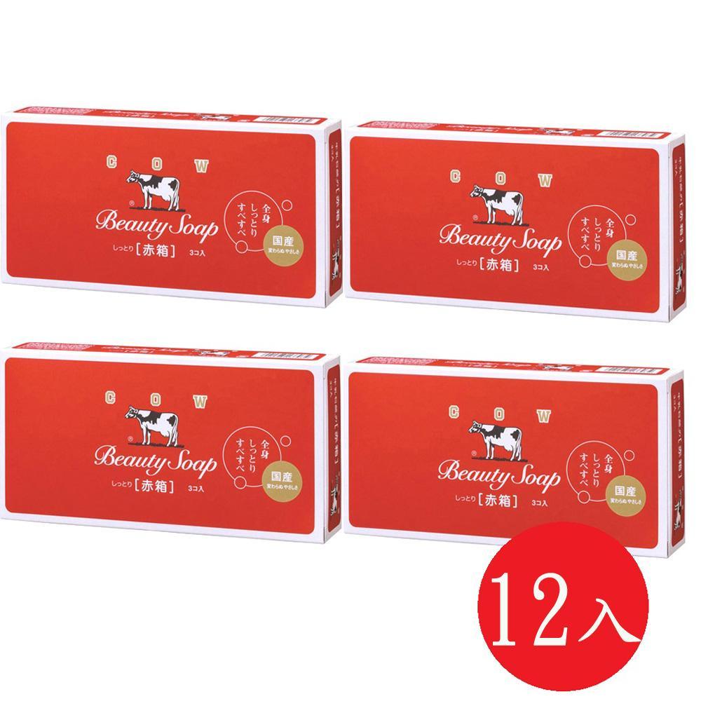 日本COW牛乳石鹼 牛乳香皂(玫瑰保濕)100g*12入