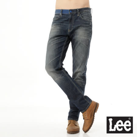 Lee 中腰舒適小直筒牛仔褲