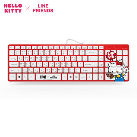  KITTY × LINE 聯名款鍵盤