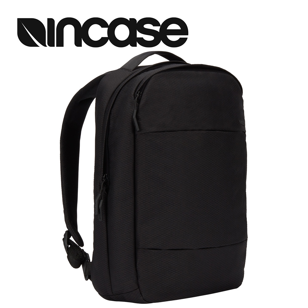 【INCASE】City Compact Backpack with Diamond Ripstop 15吋 城市輕巧筆電後背包 (鑽石格紋黑)