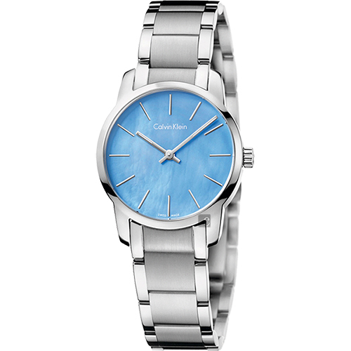 Calvin Klein CK City 極簡經典都會女錶-珍珠貝/32mm K2G2314X