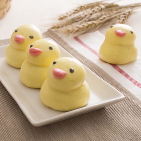 【祯祥食品】小鸭甜包-红豆芝麻馅 (10粒)