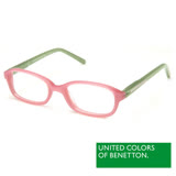 BENETTON 班尼頓 專業兒童眼鏡果凍亮彩方框系列(粉+綠/黃橘 BB018-81/83)