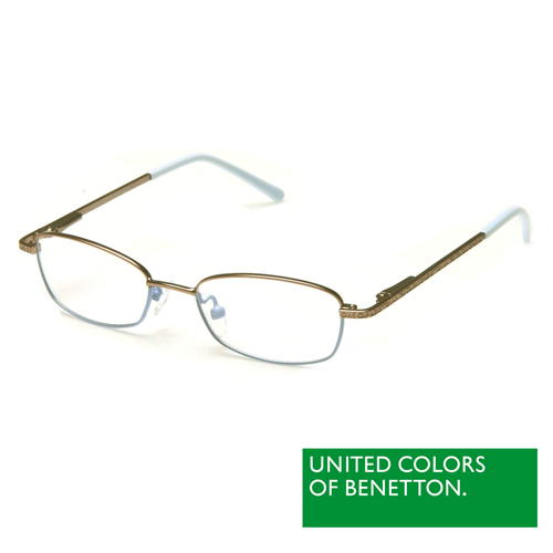 BENETTON 班尼頓 專業兒童眼鏡細框金屬質感系列(藍 BB023-81)