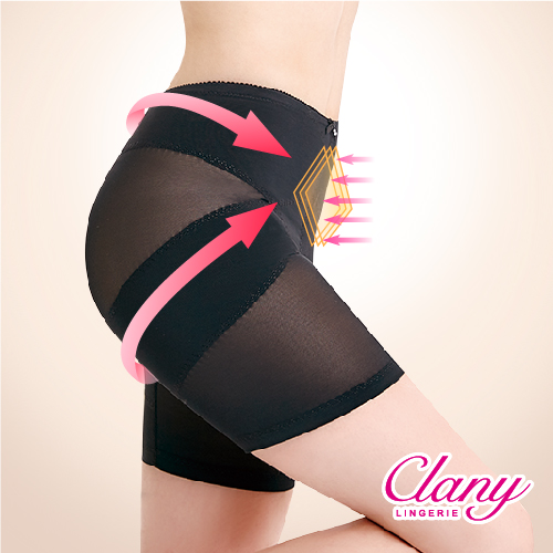 【可蘭霓Clany】美尻平腹機能M-2XL骨盆褲(神秘黑 1956-63)
