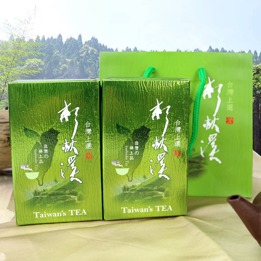 【醒茶莊】台灣上選杉林溪高山茶2入禮盒(附提袋x1)