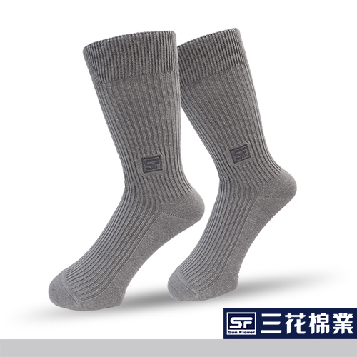 【Sun Flower三花】三花休閒襪.襪子_中灰